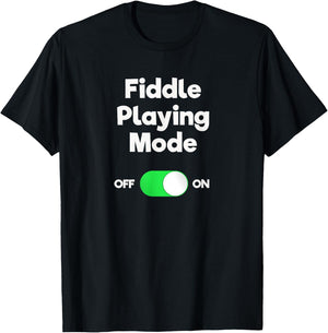 Fiddle - Funny Fiddle Playing Mode T-Shirt - T-Shirt | Black