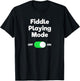 Fiddle - Funny Fiddle Playing Mode T-Shirt - T-Shirt | Black