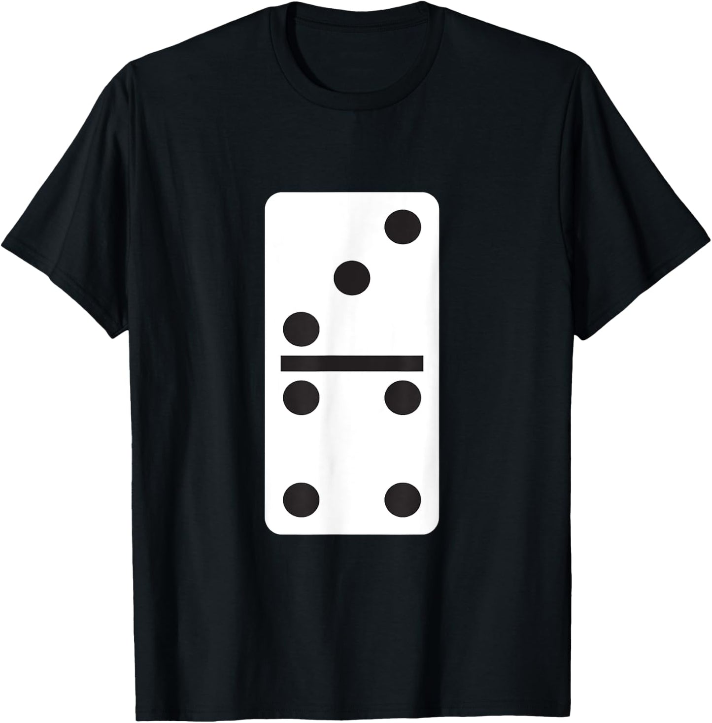 Three Four Dominoes - Halloween Matching Domino Game Costume T-Shirt - T-Shirt | Black
