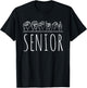 Deaf Pride Senior Graduation ASL Sign Language Gift Shirt T-Shirt - T-Shirt | Black