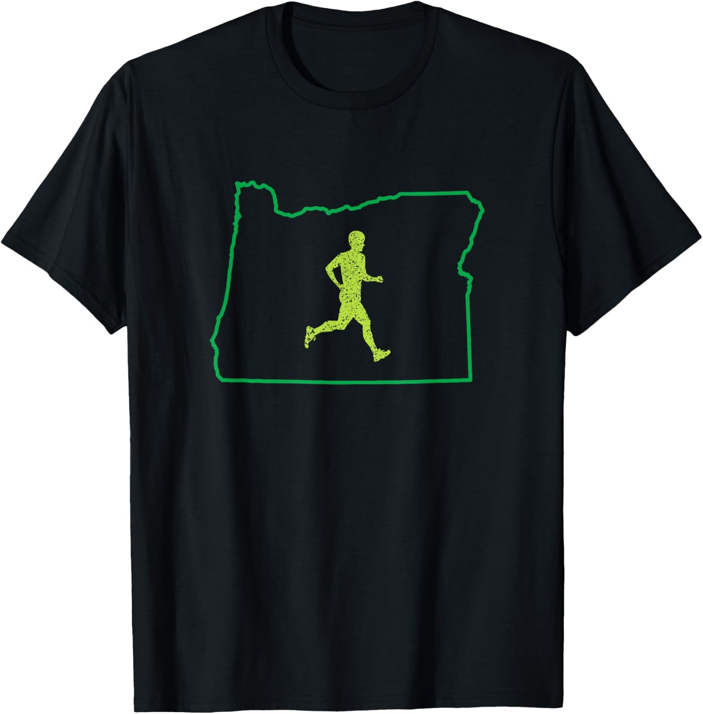 Run Oregon Shirt Oregonian Boys Running Gifts T-Shirt - T-Shirt | Black