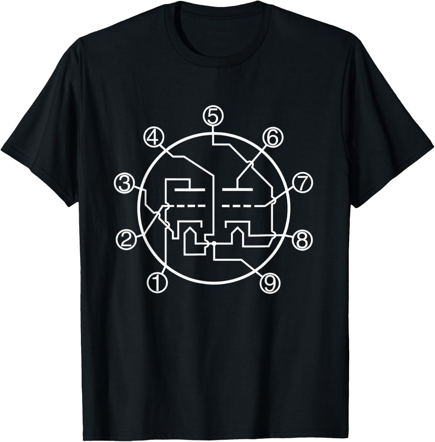 Analog Vacuum Tube Pin Layout Amplifier Preamp Vintage Tubes T-Shirt - T-Shirt | Black