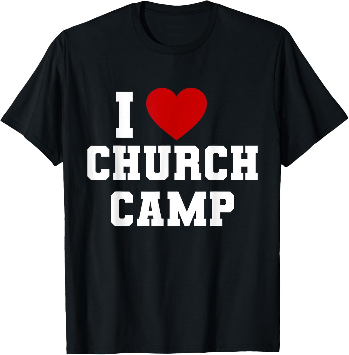 VBS I Love Church Camp Christian Church Bible School Jesus T-Shirt - T-Shirt | Black