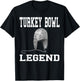 Thanksgiving Turkey Bowl Vintage Football Helmet T-Shirt - T-Shirt | Black