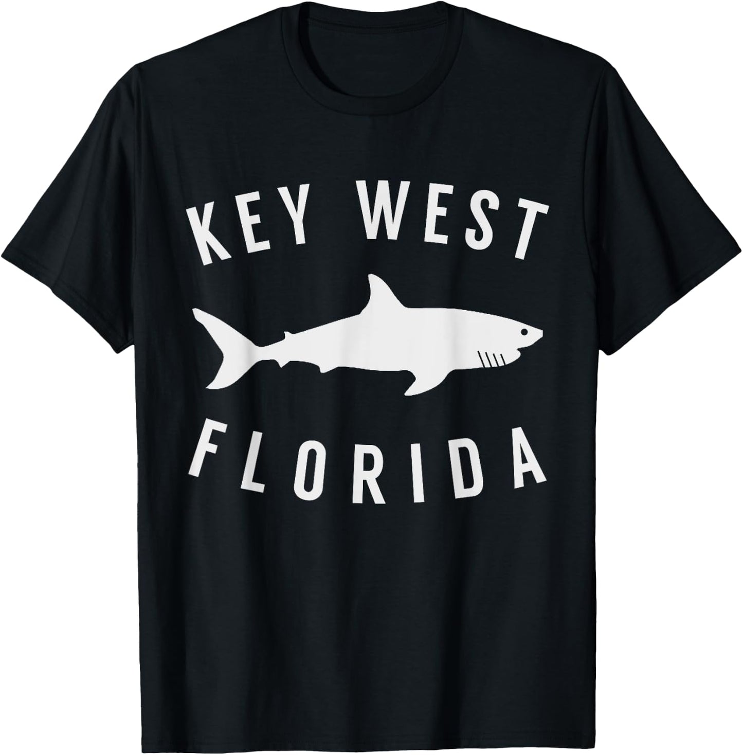 Key West Florida T Shirt Shark FL Souvenirs T-Shirt - T-Shirt | Black