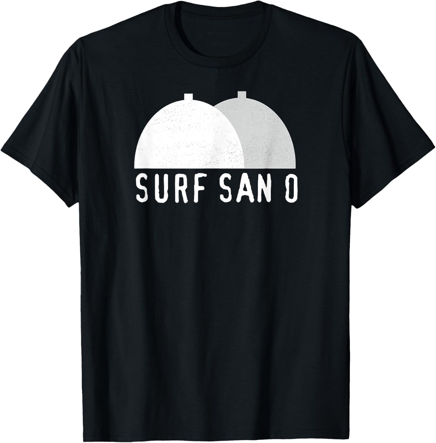 Surf San O Surfing Vintage San Onofre California T-Shirt - T-Shirt | Black