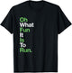 Funny Christmas Running - Oh What Fun It Is To Run T-Shirt - T-Shirt | Black
