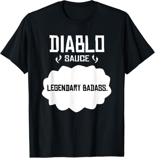 Tacos Diablo Sauce Badass Cinco Mayo Halloween belle T-Shirt - T-Shirt | Black