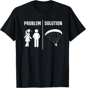 Paramotor Design Husband Paramotoring PPG Paramotor T-Shirt - T-Shirt | Black
