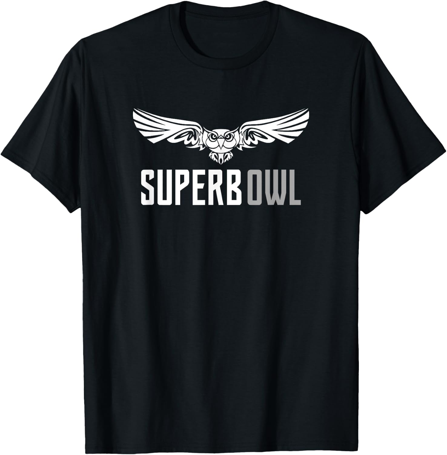 The Superb Owl Apparel - Owl Bird Shirt - -Adults, Kids - Black - Small - Short Sleeve - Cotton Blend - Modern - Nature - Casual - SHIRT T-Shirt - T-Shirt | Black