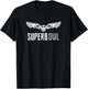 The Superb Owl Apparel - Owl Bird Shirt - -Adults, Kids - Black - Small - Short Sleeve - Cotton Blend - Modern - Nature - Casual - SHIRT T-Shirt - T-Shirt | Black