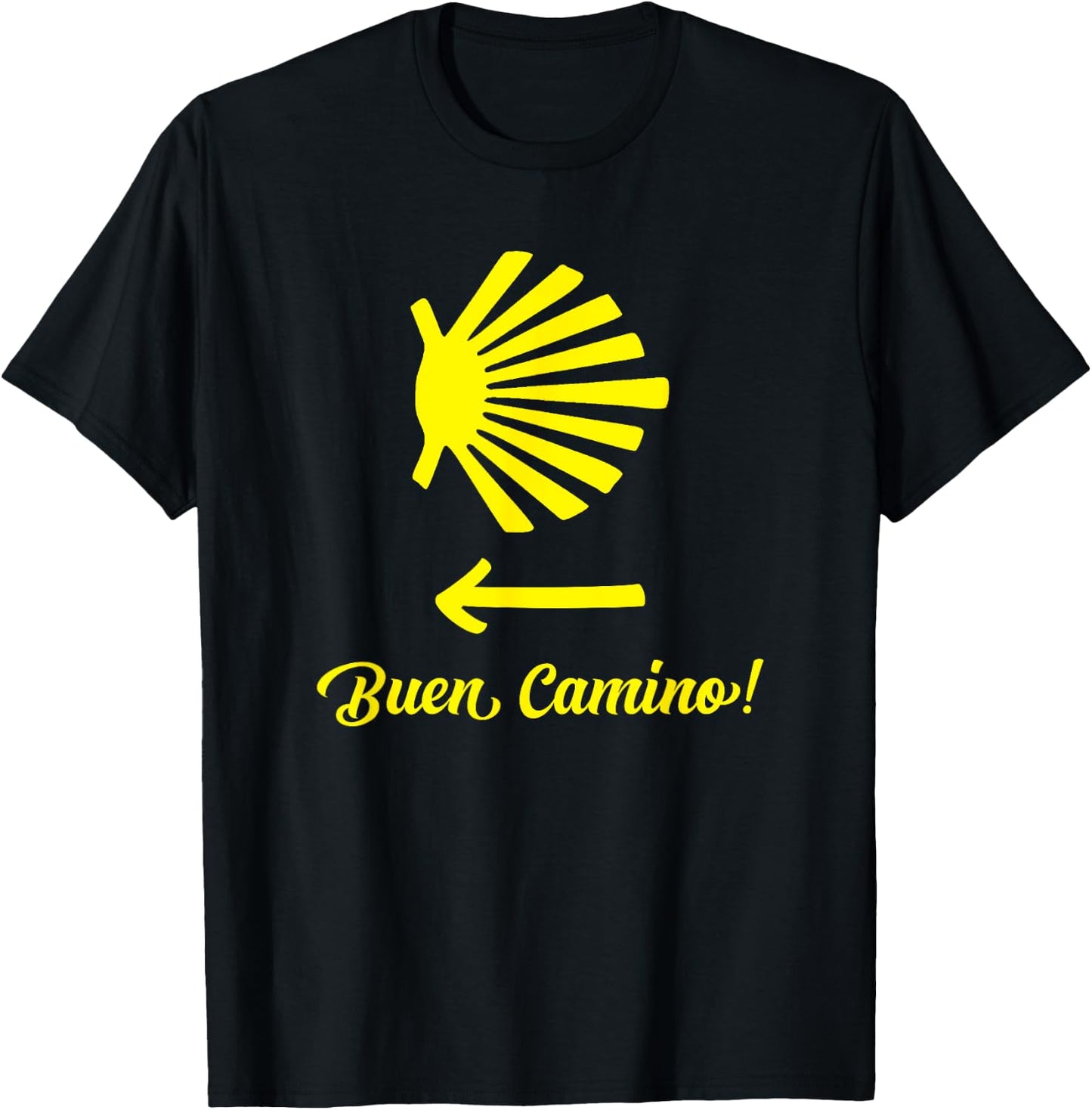 Camino de Santiago Pilgrim Way of St. James Hiker Women Men T-Shirt - T-Shirt | Black