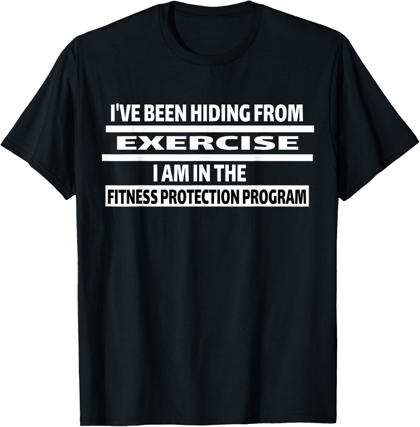 Fitness Funny Exercise Sarcastic Gym Gift T-Shirt - T-Shirt | Black