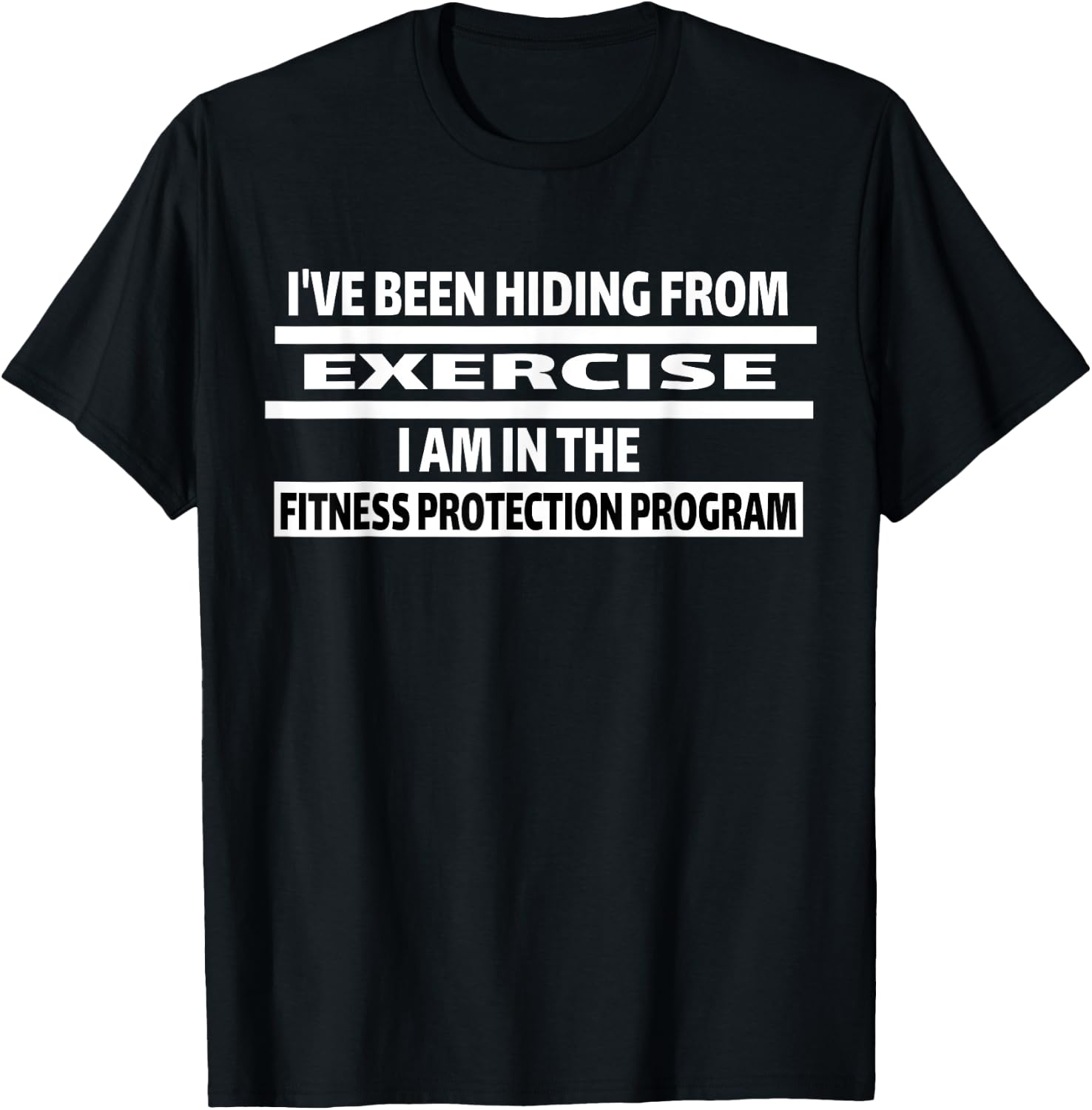 Fitness Funny Exercise Sarcastic Gym Gift T-Shirt - T-Shirt | Black