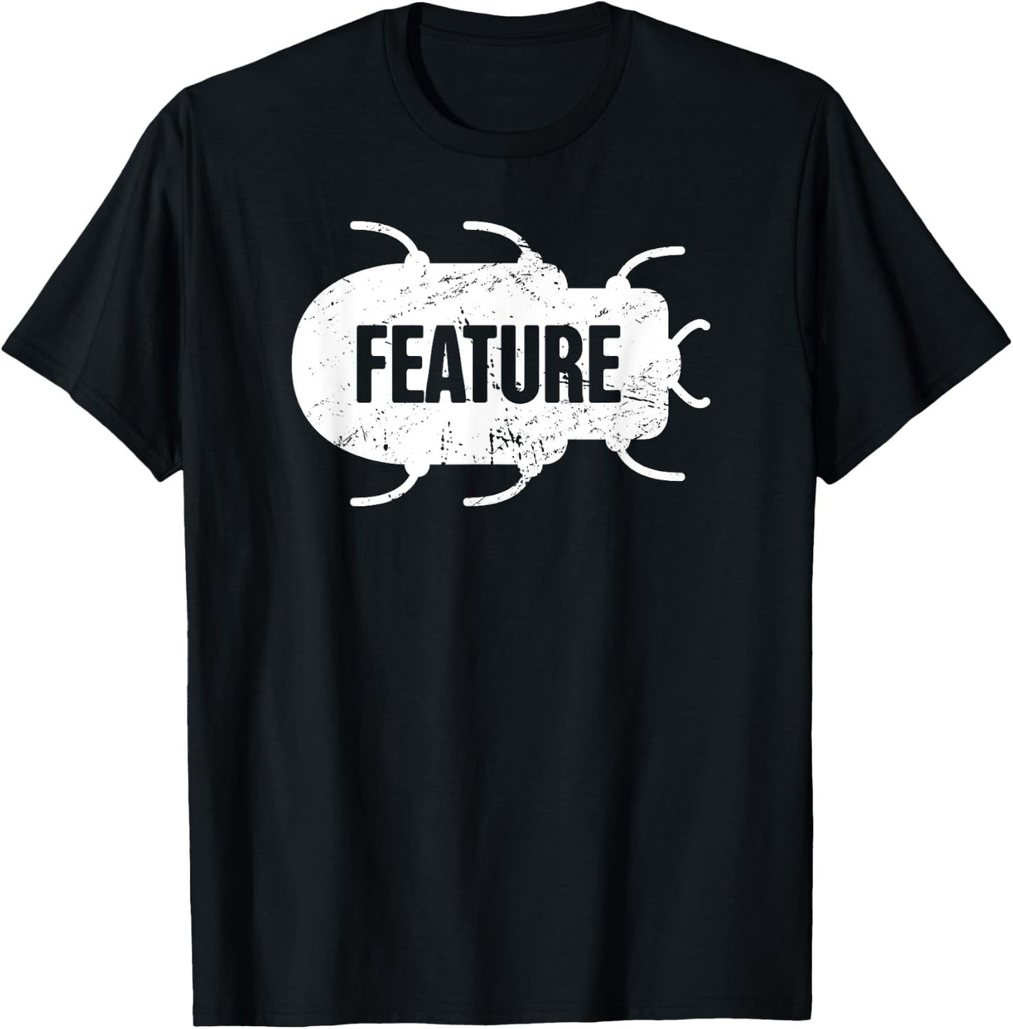 BUG | Distressed Software Engineer T-Shirt - T-Shirt | Black
