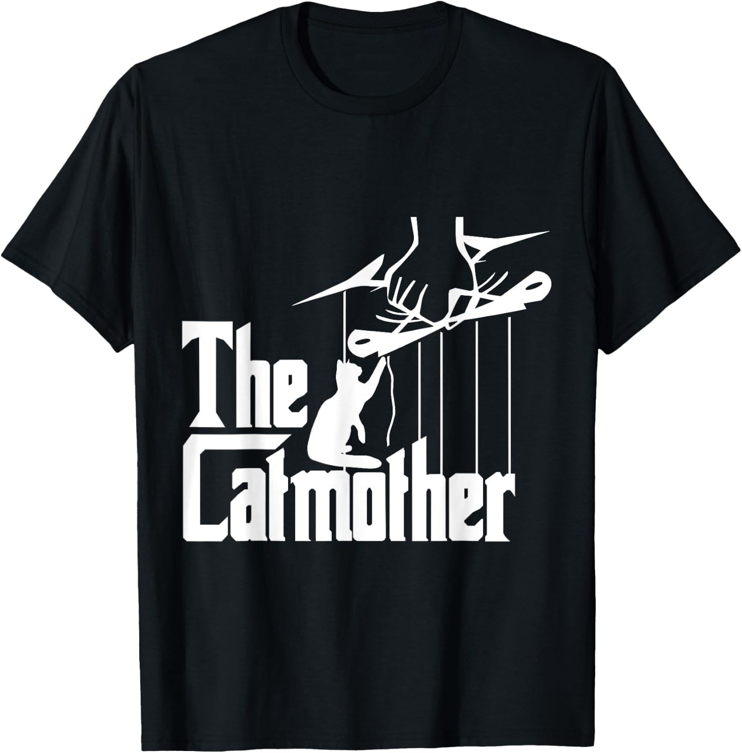 The Catmother Funny Cat Quote for Mothers Women Kids T-Shirt - T-Shirt | Black