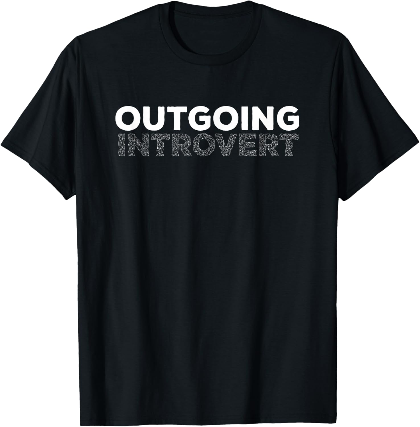 OUTGOING INTROVERT omnivert nerd shirt T-Shirt - T-Shirt | Black