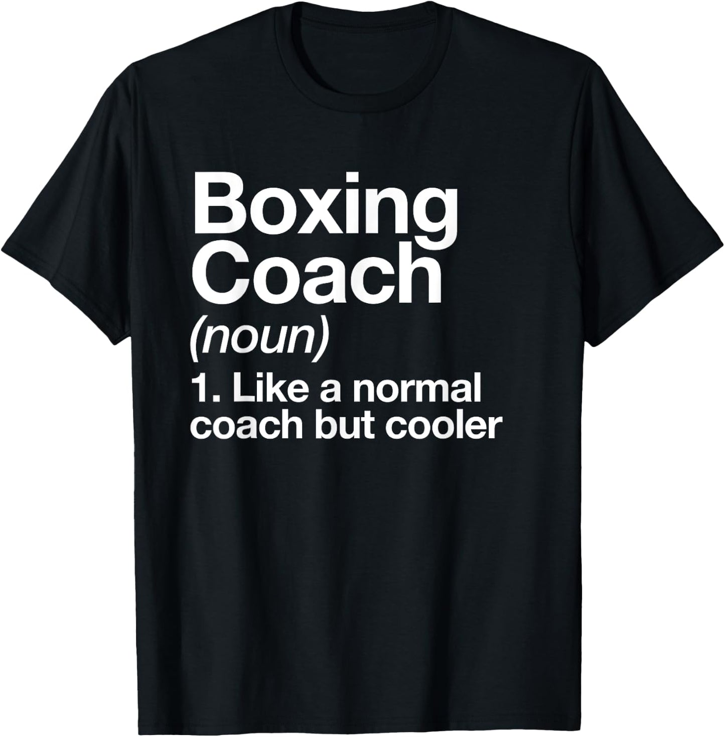 Boxing Coach Funny Sports Definition Trainer Martial Arts T-Shirt - T-Shirt | Black