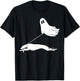 Ghost Greyhound Halloween T-Shirt - T-Shirt | Black