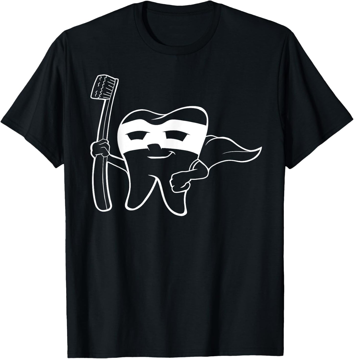 Super Hero Tooth Dental Babe Funny Hygiene Gift DDS T Shirt T-Shirt - T-Shirt | Black