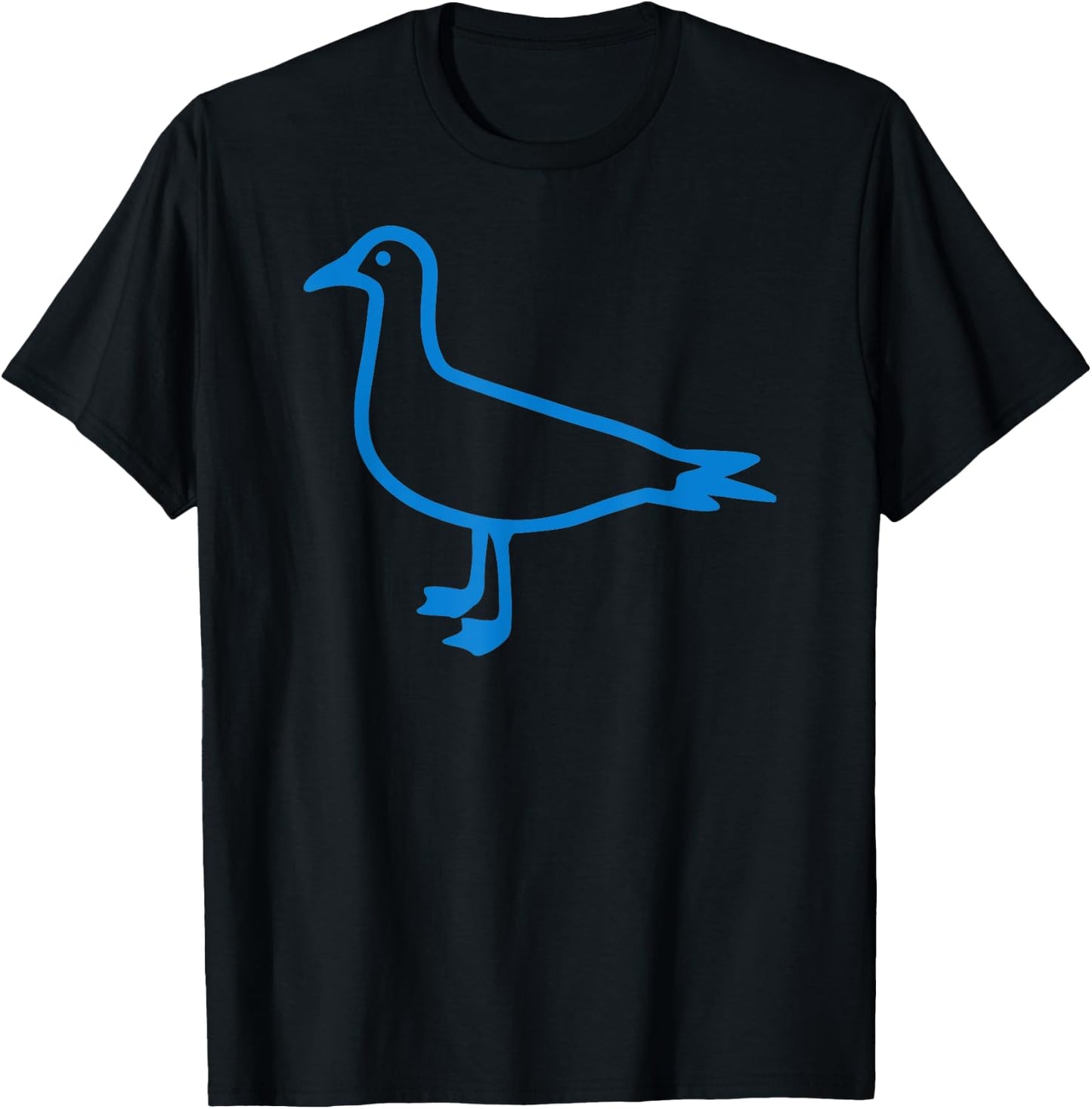 Blue seagull T-Shirt - T-Shirt | Black
