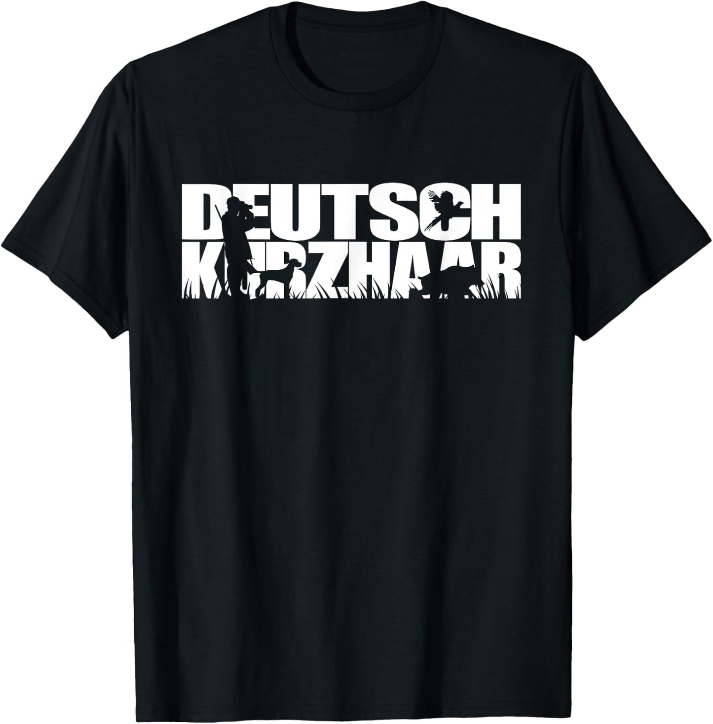 Funny Deutsch Kurzhaar dog gift Shirt Hund Women T-Shirt - T-Shirt | Black