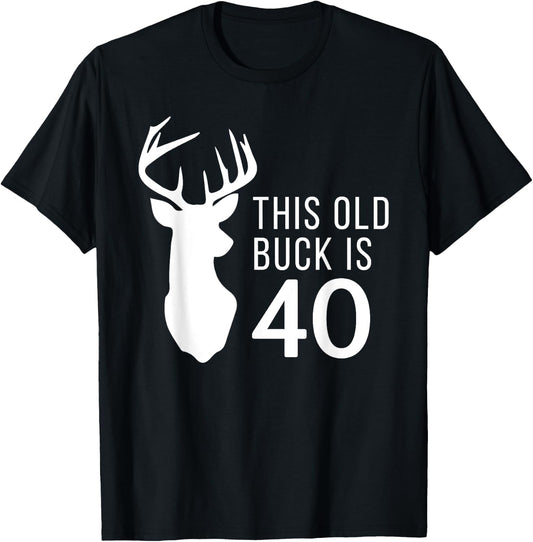 40 Year Old Hunter Gift T-Shirt - T-Shirt | Black