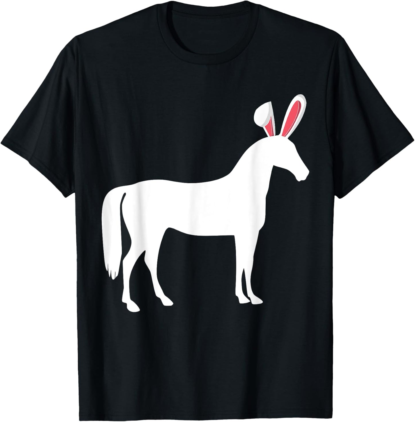 Horse Easter Bunny For Equestrian Kids & Adults T-Shirt - T-Shirt | Black