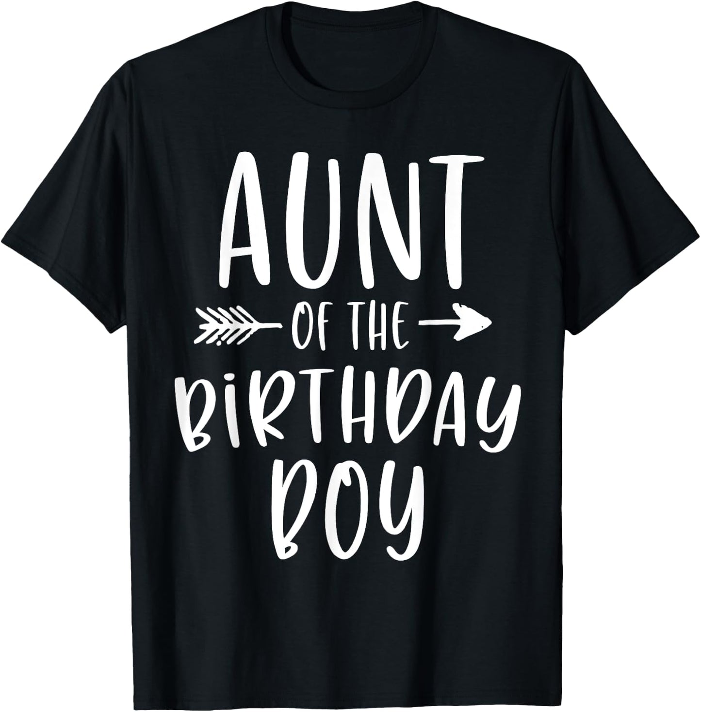 Aunt of the Birthday Boy Auntie And Nephew Bday Party T-Shirt - T-Shirt | Black