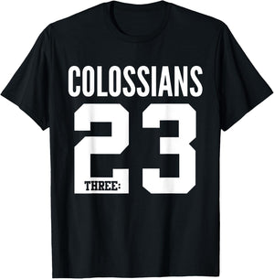 Colossians 3:23 Bible Scripture Verse Christian T-Shirt - T-Shirt | Black