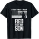 Patriotic Military Son apparel - Every Friday I Wear RED Women Men T-Shirt - T-Shirt | Black