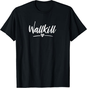Wallkill NY Script T-Shirt - T-Shirt | Black