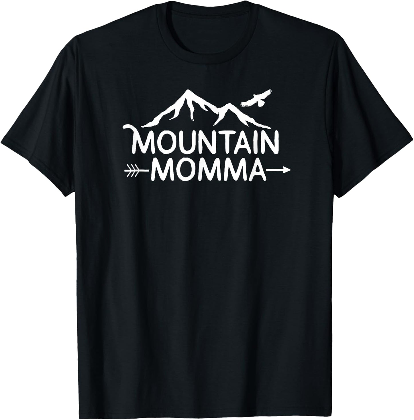 Mountain Momma for Outdoors Ladies & Women T-Shirt - T-Shirt | Black