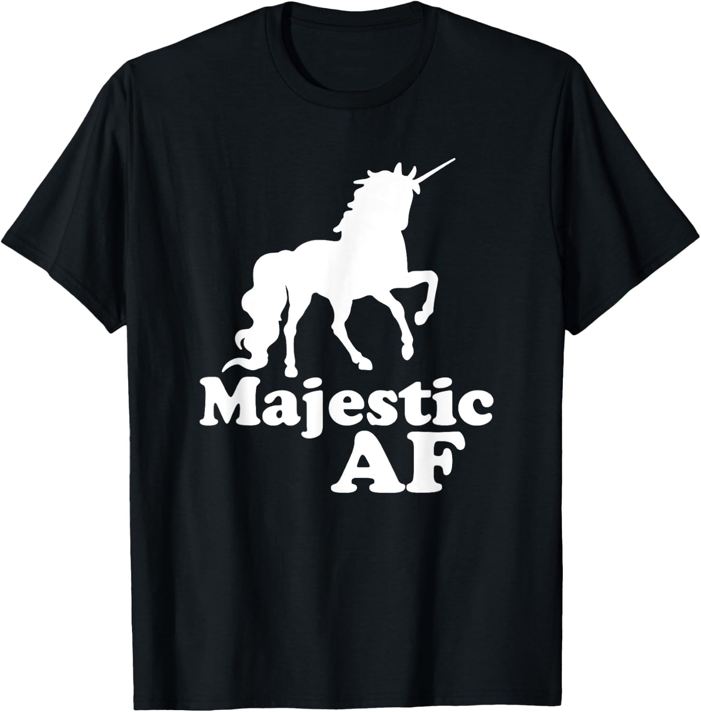 Majestic AF Unicorn T-Shirt - T-Shirt | Black
