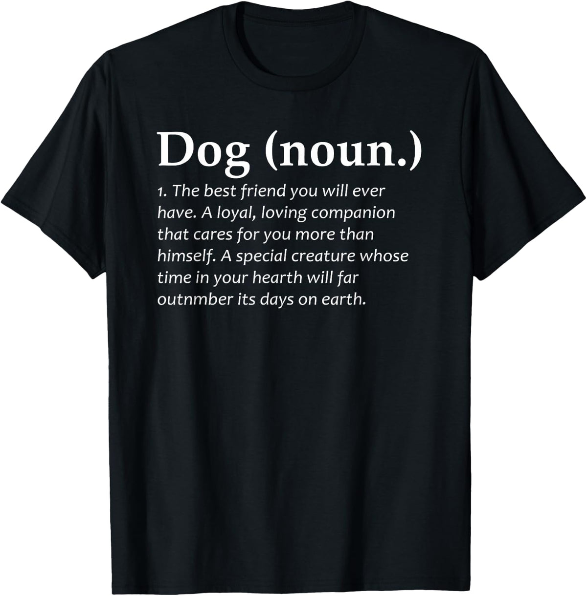 Dog noun definition - Funny Pet Dog - Funny Puppy Women Kids T-Shirt - T-Shirt | Black