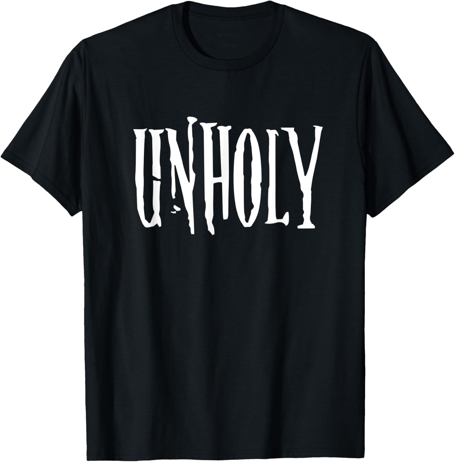 Unholy Funny Satan Antichrist Pagan Satanic Goth T-Shirt - T-Shirt | Black