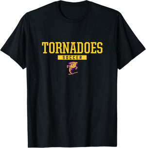 Taylorville Tornadoes Logo Soccer HS T-Shirt - T-Shirt | Black