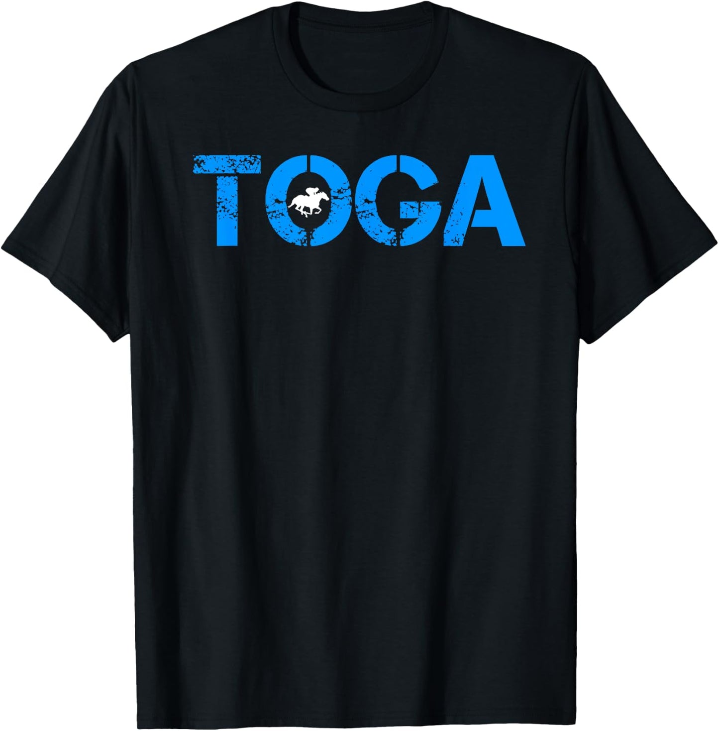 Toga Saratoga Springs Horse Racing T-Shirt - T-Shirt | Black