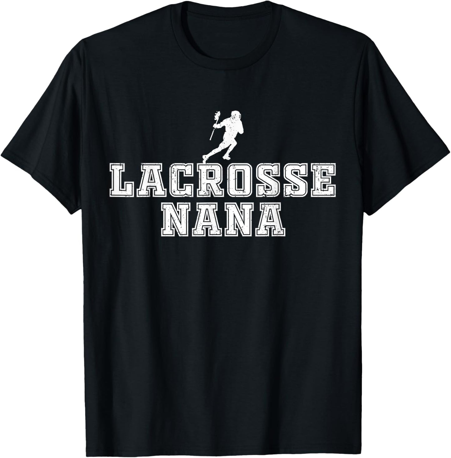 Lacrosse Nana Cool Lax Grandma Sports Grandmother T-Shirt - T-Shirt | Black