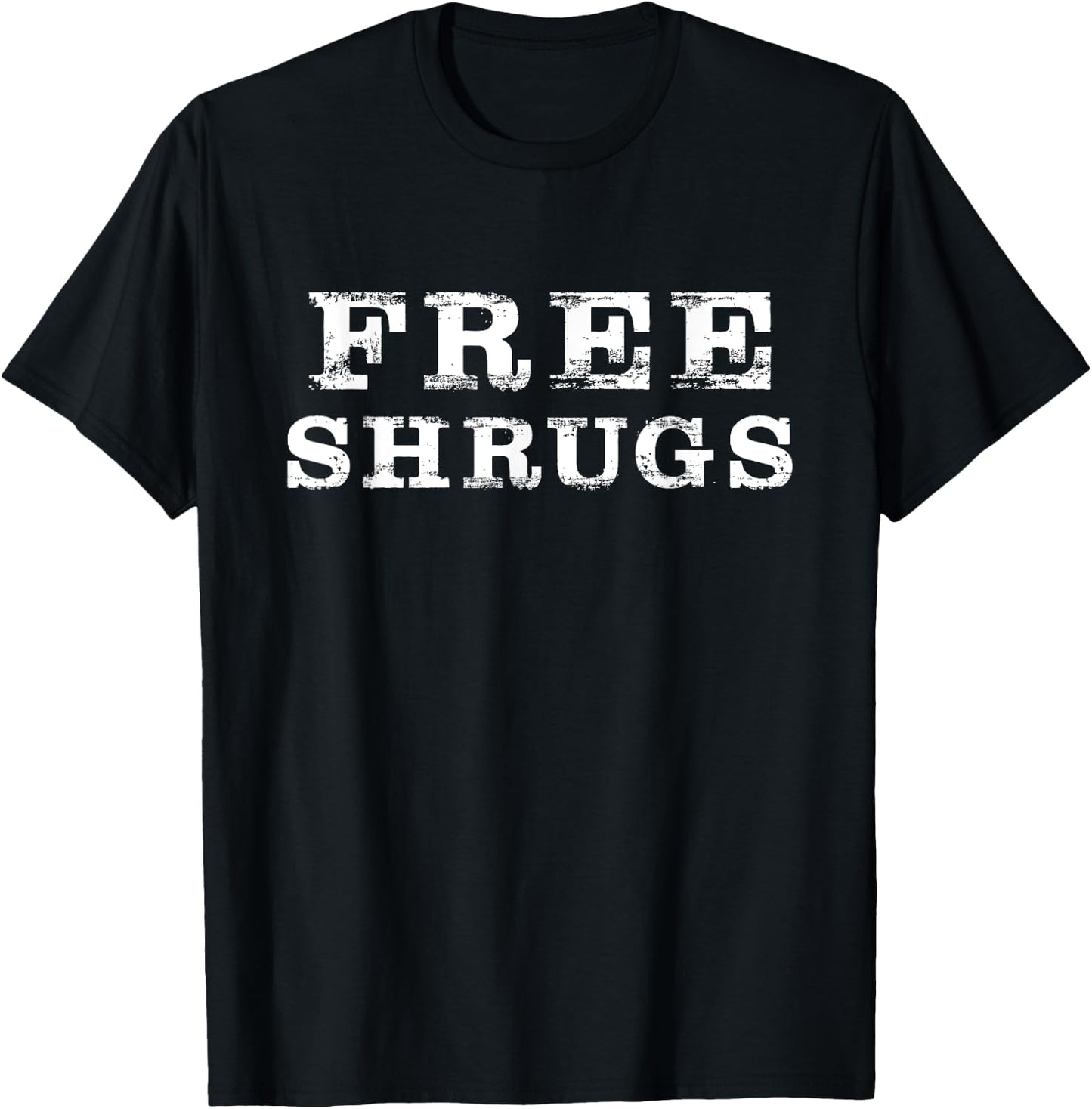 Free Shrugs Funny Halloween Christmas Hug Cool Gift T-Shirt - T-Shirt | Black