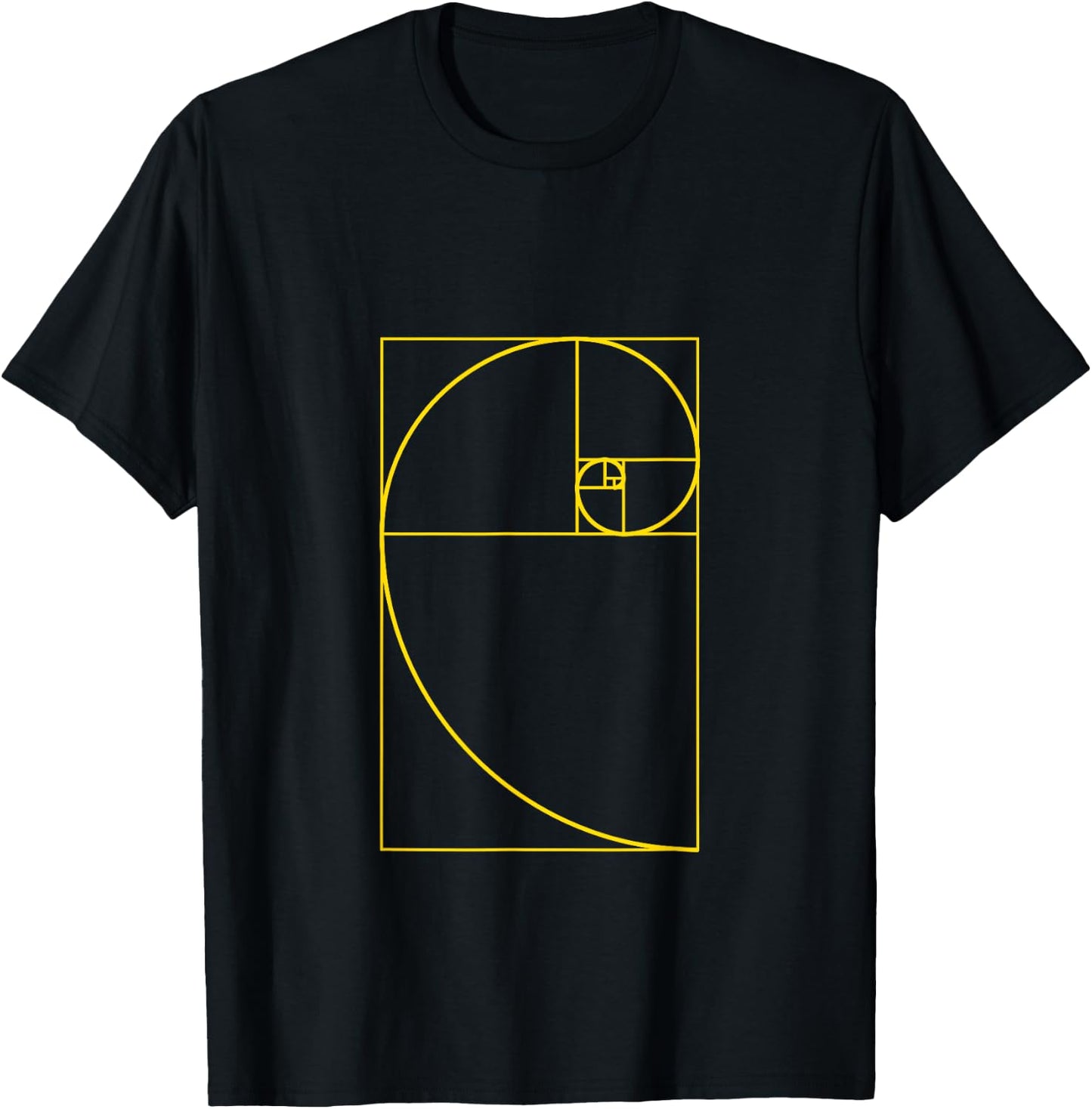 Golden Ratio Spiral Fibonacci Spiral Shirt T-Shirt - T-Shirt | Black