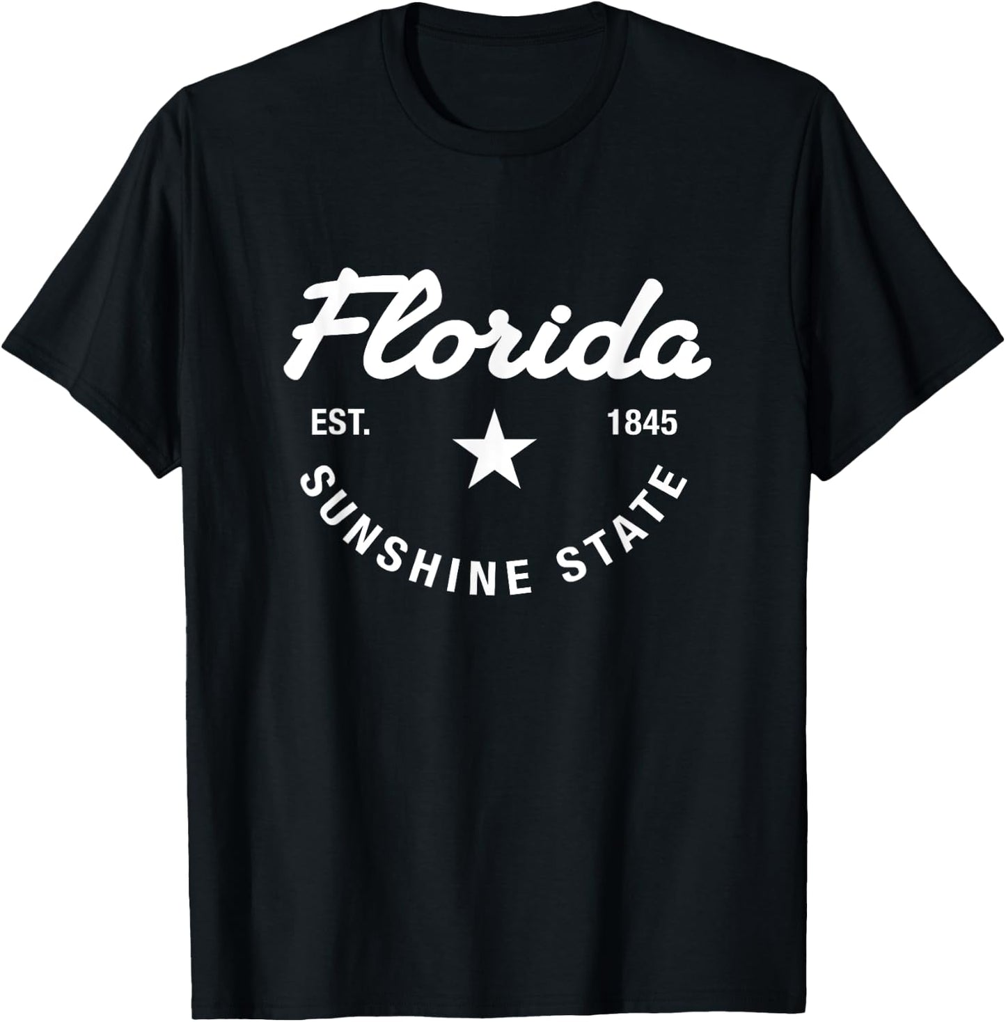 Florida - The Sunshine State - Throwback Design - Classic T-Shirt - T-Shirt | Black