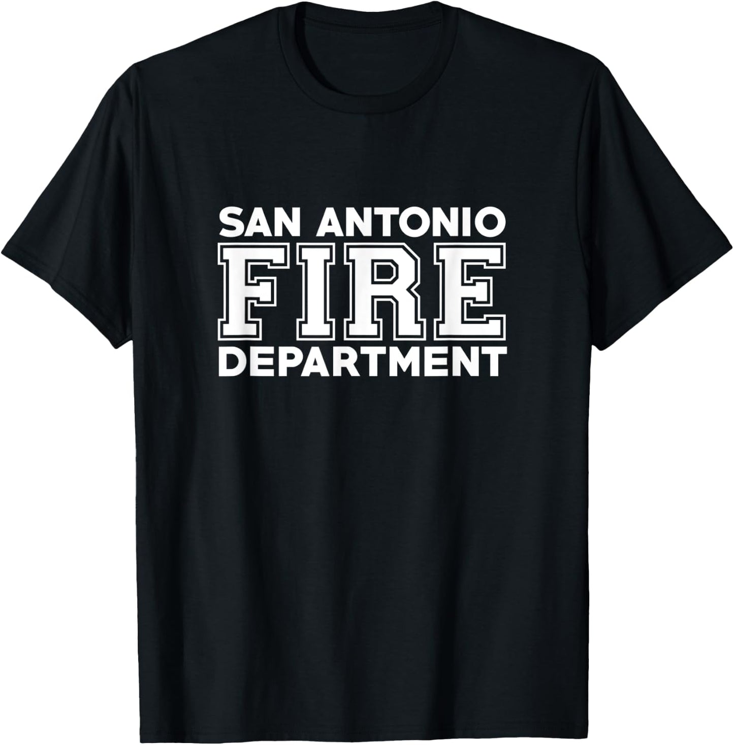 City of San Antonio Fire Rescue Texas Firefighter T-Shirt - T-Shirt | Black