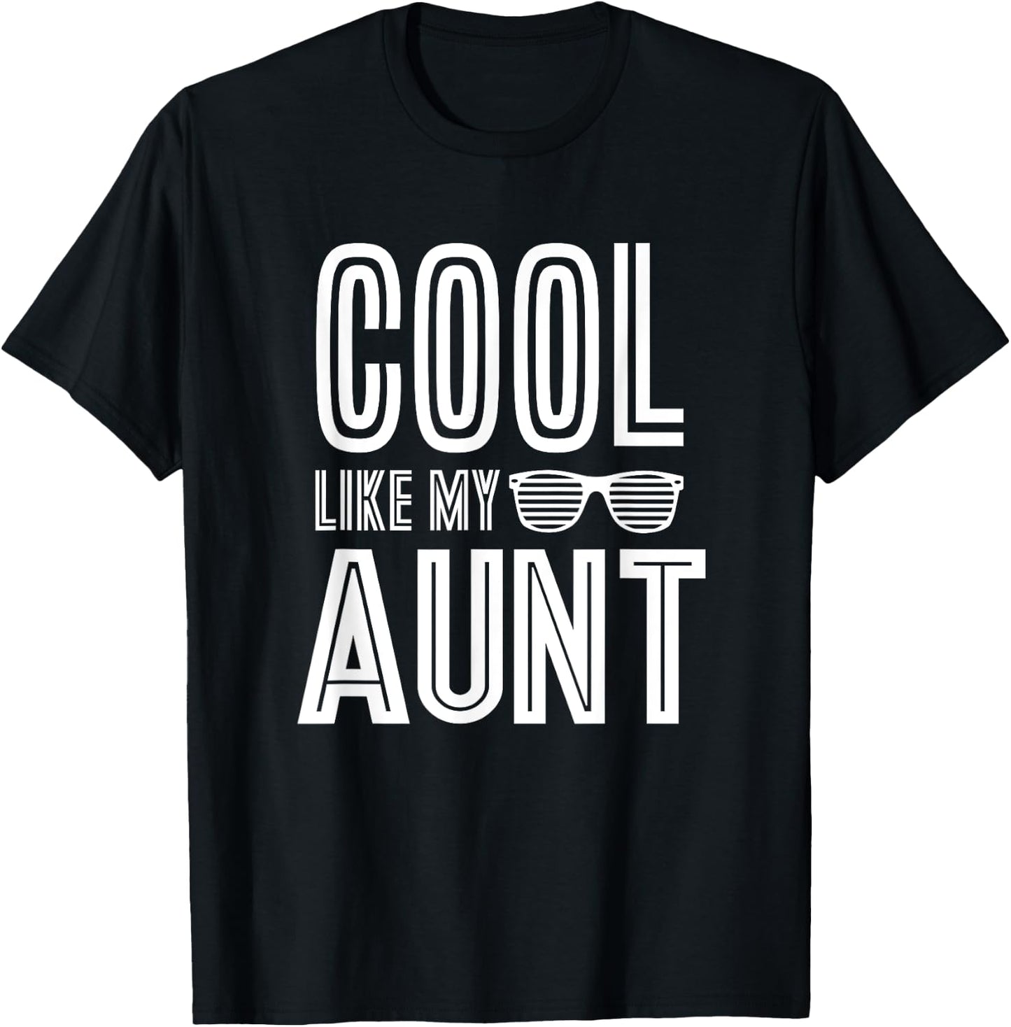 Cool Like My Aunt Retro Matching Family Tribe T-Shirt - T-Shirt | Black