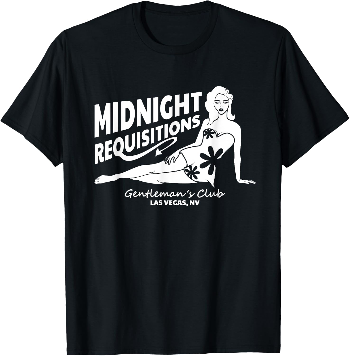 Funny Midnight Requisitions Gentleman Club Military Veteran T-Shirt - T-Shirt | Black