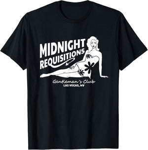 Funny Midnight Requisitions Gentleman Club Military Veteran T-Shirt - T-Shirt | Black