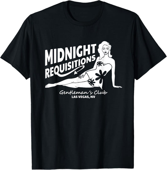 Funny Midnight Requisitions Gentleman Club Military Veteran T-Shirt - T-Shirt | Black