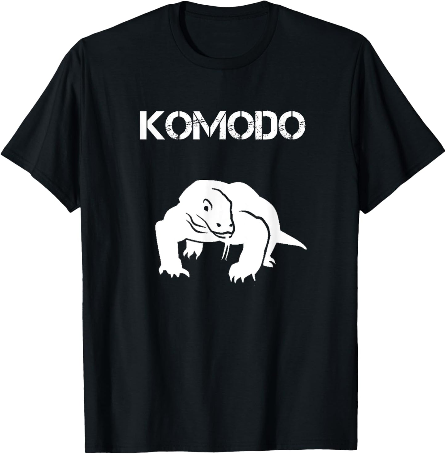 Cute Komodo dragon shirt T-Shirt - T-Shirt | Black