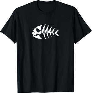Pastafarian Jolly Pirate Fish FSM T-Shirt - T-Shirt | Black