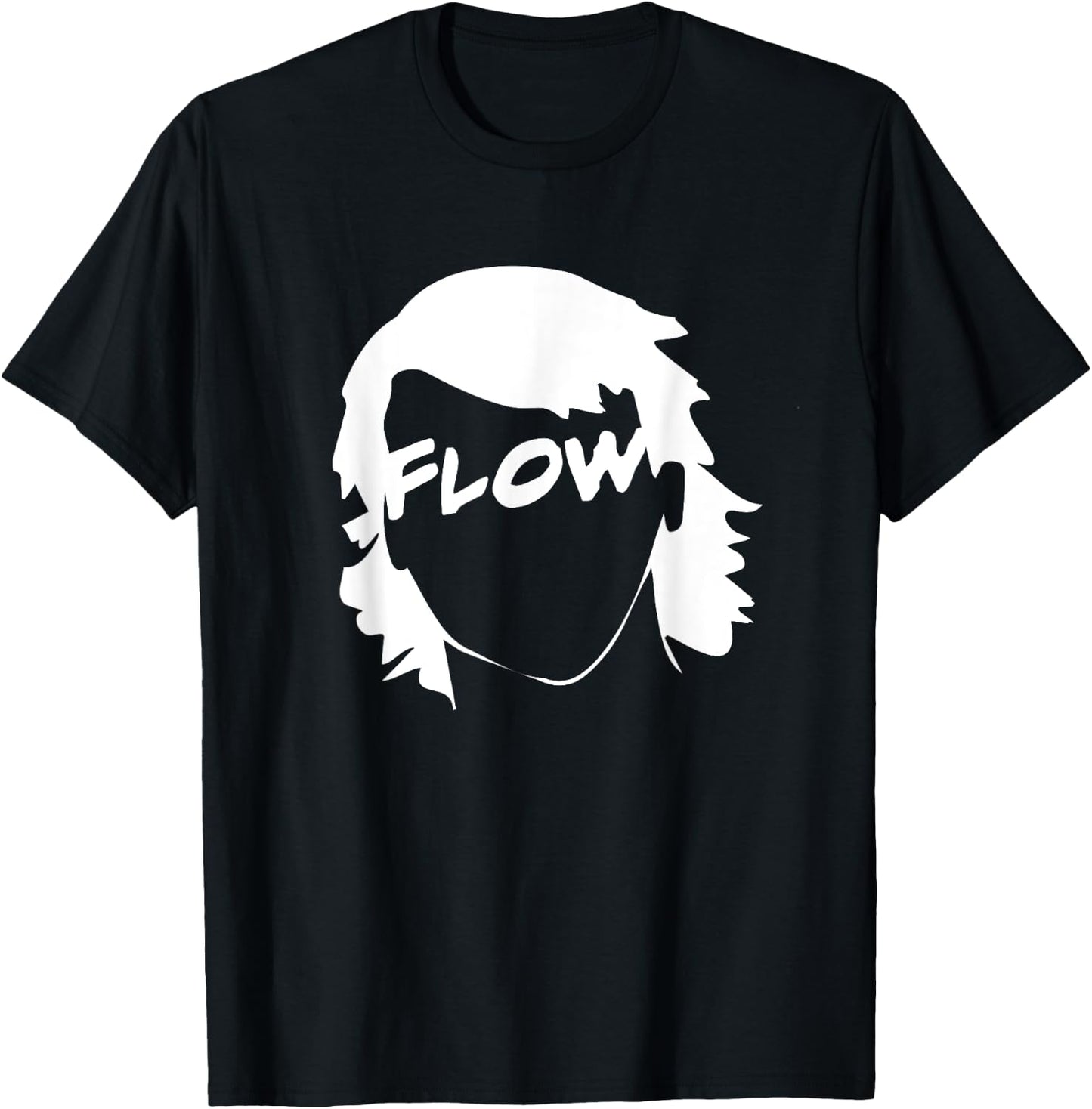Flow Hockey Hair Funny Hockey T-Shirt - T-Shirt | Black
